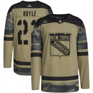 Adult Authentic New York Rangers Dan Boyle Camo Military Appreciation Practice Official Adidas Jersey
