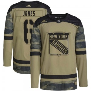 Adult Authentic New York Rangers Zac Jones Camo Military Appreciation Practice Official Adidas Jersey