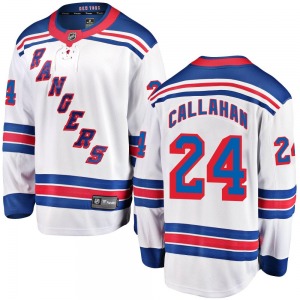 Youth Breakaway New York Rangers Ryan Callahan White Away Official Fanatics Branded Jersey