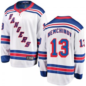 Youth Breakaway New York Rangers Sergei Nemchinov White Away Official Fanatics Branded Jersey