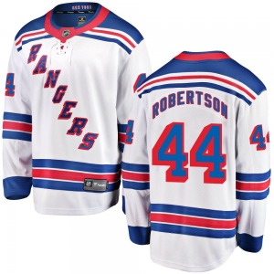 Youth Breakaway New York Rangers Matthew Robertson White Away Official Fanatics Branded Jersey