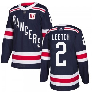 Youth Authentic New York Rangers Brian Leetch Navy Blue 2018 Winter Classic Home Official Adidas Jersey