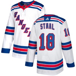 Adult Authentic New York Rangers Marc Staal White Official Adidas Jersey