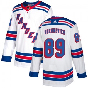 Women's Authentic New York Rangers Pavel Buchnevich White Away Official Adidas Jersey