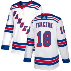 Women's Authentic New York Rangers Walt Tkaczuk White Away Official Adidas Jersey