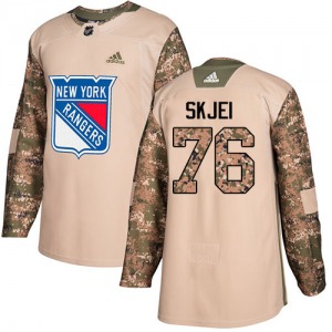 Adult Authentic New York Rangers Brady Skjei Camo Veterans Day Practice Official Adidas Jersey