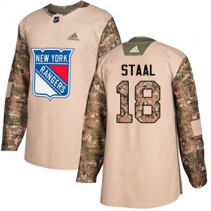 Adult Authentic New York Rangers Marc Staal Camo Veterans Day Practice Official Adidas Jersey