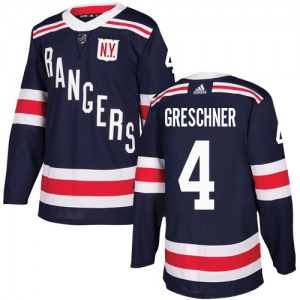 Adult Authentic New York Rangers Ron Greschner Navy Blue 2018 Winter Classic Official Adidas Jersey