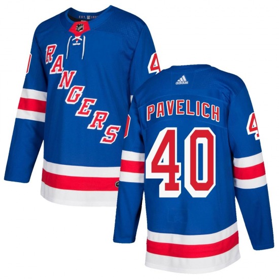 Youth Authentic New York Rangers Mark Pavelich Royal Blue Home Official Adidas Jersey