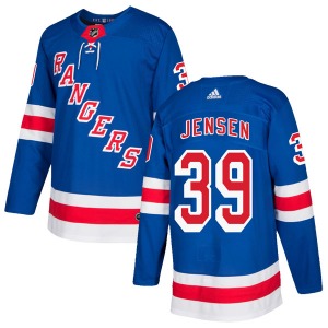 Adult Authentic New York Rangers Niklas Jensen Royal Blue Home Official Adidas Jersey