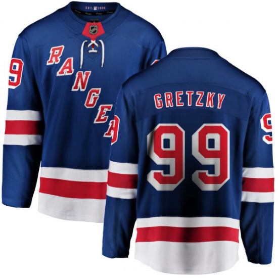 Wayne Gretzky New York Rangers Fanatics Blue Jersey M