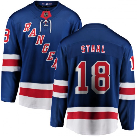Adult Premier New York Rangers Marc Staal White Away Official Reebok Jersey