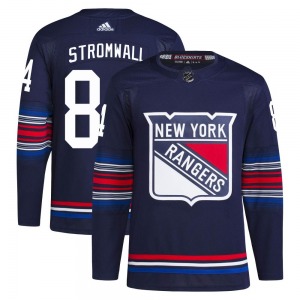 Adult Authentic New York Rangers Malte Stromwall Navy Alternate Primegreen Official Adidas Jersey