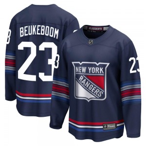 Youth Premier New York Rangers Jeff Beukeboom Navy Breakaway Alternate Official Fanatics Branded Jersey