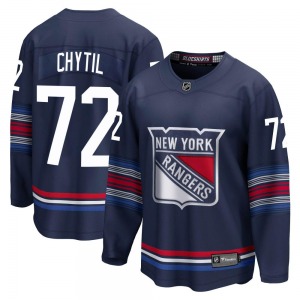 Youth Premier New York Rangers Filip Chytil Navy Breakaway Alternate Official Fanatics Branded Jersey