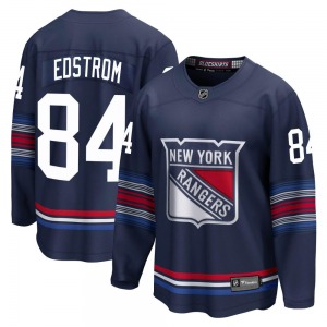 Youth Premier New York Rangers Adam Edstrom Navy Breakaway Alternate Official Fanatics Branded Jersey