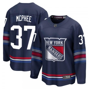 Youth Premier New York Rangers George Mcphee Navy Breakaway Alternate Official Fanatics Branded Jersey