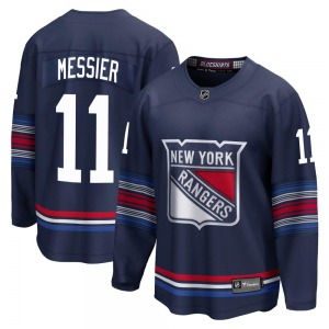 Youth Premier New York Rangers Mark Messier Navy Breakaway Alternate Official Fanatics Branded Jersey