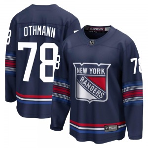 Youth Premier New York Rangers Brennan Othmann Navy Breakaway Alternate Official Fanatics Branded Jersey