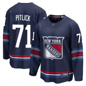 Youth Premier New York Rangers Tyler Pitlick Navy Breakaway Alternate Official Fanatics Branded Jersey