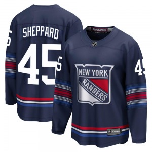 Youth Premier New York Rangers James Sheppard Navy Breakaway Alternate Official Fanatics Branded Jersey