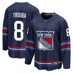 Youth Premier New York Rangers Jacob Trouba Navy Breakaway Alternate Official Fanatics Branded Jersey