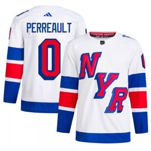 Adult Authentic New York Rangers Gabriel Perreault White 2024 Stadium Series Primegreen Official Adidas Jersey