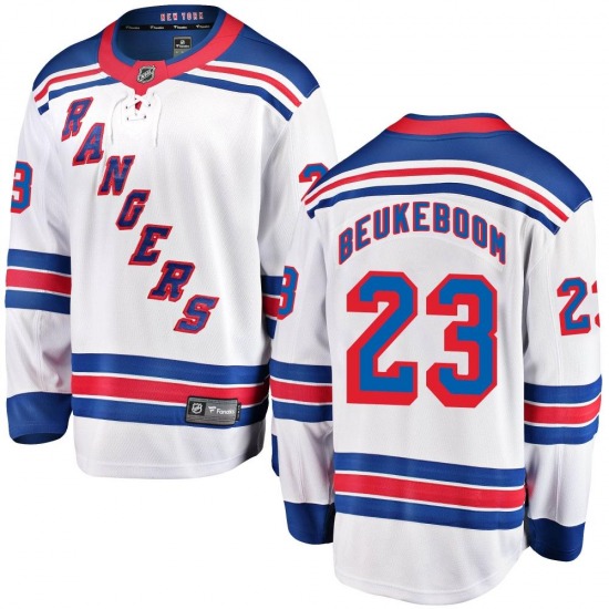 New York Rangers Jeff Beukeboom Official Royal Blue CCM Premier Adult  Heroes of Hockey Alumni Throwback