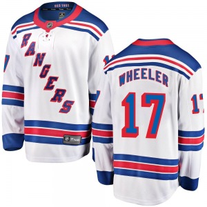 Adult Breakaway New York Rangers Blake Wheeler White Away Official Fanatics Branded Jersey