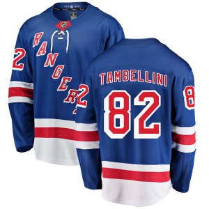 Adult Breakaway New York Rangers Adam Tambellini Blue Home Official Fanatics Branded Jersey