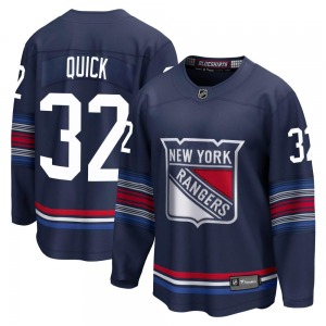 Adult Premier New York Rangers Jonathan Quick Navy Breakaway Alternate Official Fanatics Branded Jersey