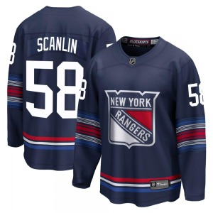 Adult Premier New York Rangers Brandon Scanlin Navy Breakaway Alternate Official Fanatics Branded Jersey