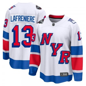 Adult Breakaway New York Rangers Alexis Lafreniere White 2024 Stadium Series Official Fanatics Branded Jersey
