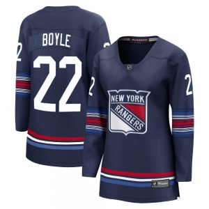 Women's Premier New York Rangers Dan Boyle Navy Breakaway Alternate Official Fanatics Branded Jersey