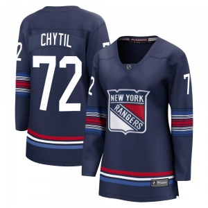 Women's Premier New York Rangers Filip Chytil Navy Breakaway Alternate Official Fanatics Branded Jersey