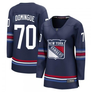 Women's Premier New York Rangers Louis Domingue Navy Breakaway Alternate Official Fanatics Branded Jersey