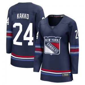 Women's Premier New York Rangers Kaapo Kakko Navy Breakaway Alternate Official Fanatics Branded Jersey