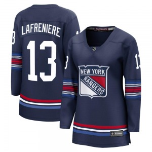 Women's Premier New York Rangers Alexis Lafreniere Navy Breakaway Alternate Official Fanatics Branded Jersey