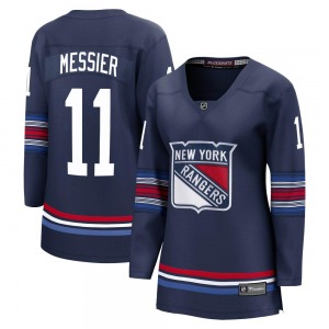 Women's Premier New York Rangers Mark Messier Navy Breakaway Alternate Official Fanatics Branded Jersey