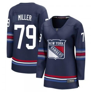 Women's Premier New York Rangers K'Andre Miller Navy Breakaway Alternate Official Fanatics Branded Jersey