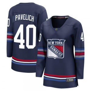 Women's Premier New York Rangers Mark Pavelich Navy Breakaway Alternate Official Fanatics Branded Jersey