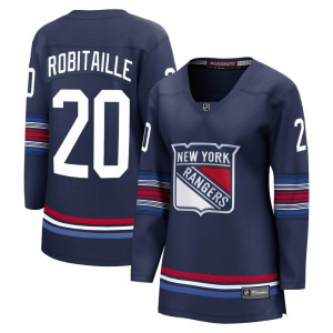 Women's Premier New York Rangers Luc Robitaille Navy Breakaway Alternate Official Fanatics Branded Jersey