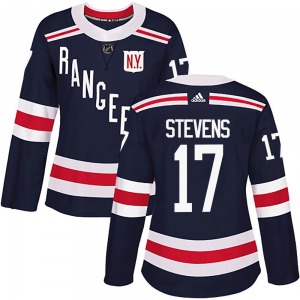 Women's Authentic New York Rangers Kevin Stevens Navy Blue 2018 Winter Classic Home Official Adidas Jersey