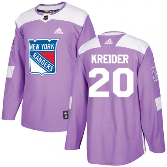 Chris Kreider New York Rangers Adidas Primegreen Authentic NHL Hockey Jersey - Away / L/52